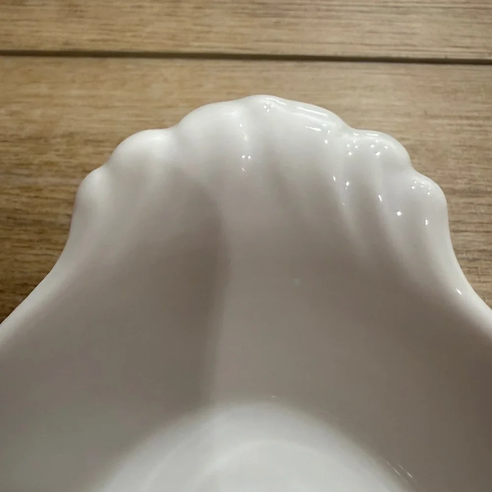 Pillivuyt France White Porcelain Au Gratin Oval Eared Bakers‎ 12 oz Set 2
